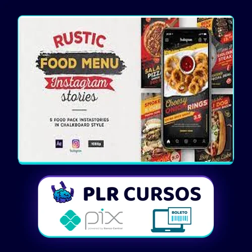 Menu Rústico de Comida - Instagram Stories