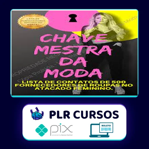 Lista de Fornecedores: Chave Mestra da Moda - Autor Desconhecido