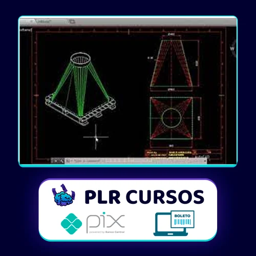 Traçado de Caldeiraria Essencial CAD 2D e 3D - Render