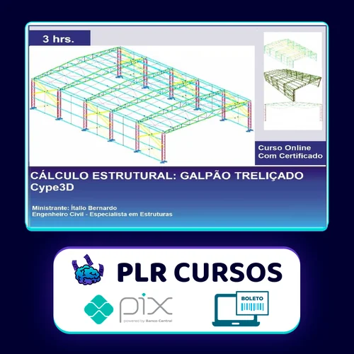 Cype3D: Galpão Treliçado - Ítallo Bernardo